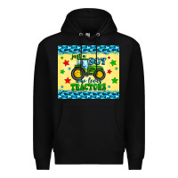 Black just a boy who loves tractors Premium Hoodie - Zillion Design Studio
