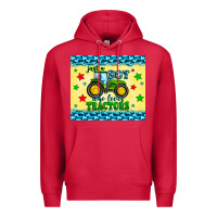 Cardinal just a boy who loves tractors Premium Hoodie - Zillion Design Studio
