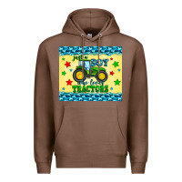 Chestnut just a boy who loves tractors Premium Hoodie - Zillion Design Studio