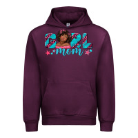 Mauve Wine girl mom afro black girl Urban Hoodie - texasbilliewilder