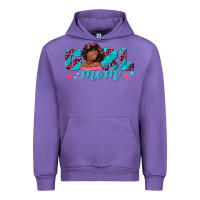 Tulip girl mom afro black girl Urban Hoodie - texasbilliewilder