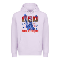 Lilac America home of the free Premium Hoodie - texasbilliewilder