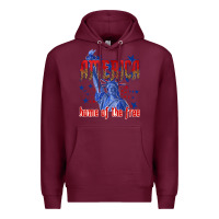 Burgundy America home of the free Premium Hoodie - texasbilliewilder