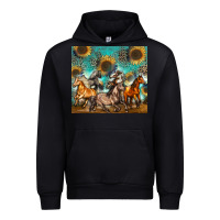 Black western horses Urban Hoodie - Zillion Design Studio