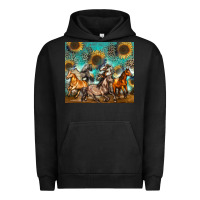 Pigment Black western horses Urban Hoodie - Zillion Design Studio