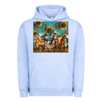 Pigment Grape Ice western horses Urban Hoodie - Zillion Design Studio