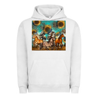 Pigment Lunar Rock western horses Urban Hoodie - Zillion Design Studio