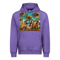 Tulip western horses Urban Hoodie - Zillion Design Studio