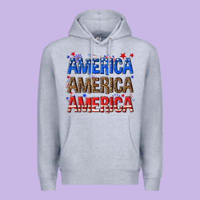 America America America Fourth Of July Premium Hoodie Designed By Texasbilliewilder