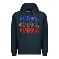 Navy America america america fourth of july Premium Hoodie - texasbilliewilder