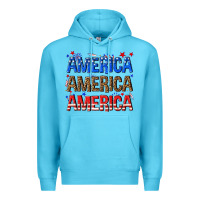 Ocean Blue America america america fourth of july Premium Hoodie - texasbilliewilder