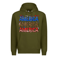 Army Green America america america fourth of july Premium Hoodie - texasbilliewilder