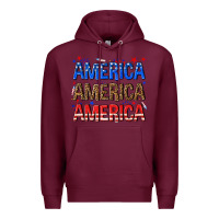 Burgundy America america america fourth of july Premium Hoodie - texasbilliewilder