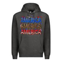 Charcoal Heather America america america fourth of july Premium Hoodie - texasbilliewilder