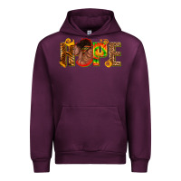 Mauve Wine hope afro Urban Hoodie - texasbilliewilder