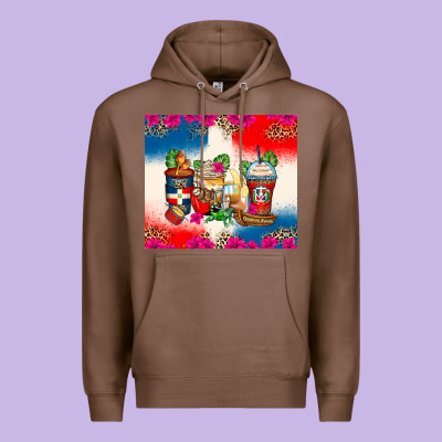 Dominican Republic Coffee Cups Premium Hoodie Designed By Zillion Design Studio