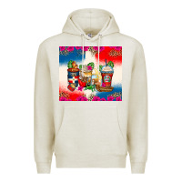 Oatmeal Heather dominican republic coffee cups Premium Hoodie - Zillion Design Studio