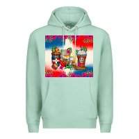 Seafoam dominican republic coffee cups Premium Hoodie - Zillion Design Studio
