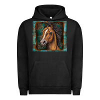 Pigment Black western horse Urban Hoodie - Zillion Design Studio