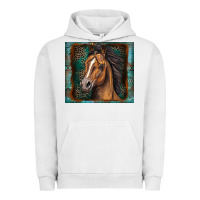 Pigment Lunar Rock western horse Urban Hoodie - Zillion Design Studio
