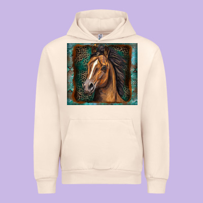 Western Horse Urban Hoodie Designed By Zillion Design Studio
