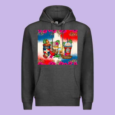 Dominican Republic Coffee Cups Premium Hoodie Designed By Zillion Design Studio