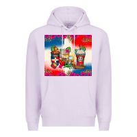Lilac dominican republic coffee cups Premium Hoodie - Zillion Design Studio