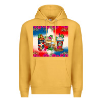 Mustard dominican republic coffee cups Premium Hoodie - Zillion Design Studio