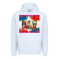 White dominican republic coffee cups Premium Hoodie - Zillion Design Studio