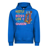 Cobalt hustle like a boss live like a queen Urban Hoodie - texasbilliewilder