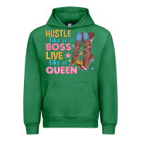 Emerald hustle like a boss live like a queen Urban Hoodie - texasbilliewilder