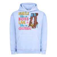 Pigment Grape Ice hustle like a boss live like a queen Urban Hoodie - texasbilliewilder