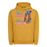 Pigment Peanut Butter hustle like a boss live like a queen Urban Hoodie - texasbilliewilder