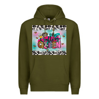 Army Green crafting queen Premium Hoodie - Zillion Design Studio