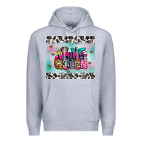 Heather Grey crafting queen Premium Hoodie - Zillion Design Studio