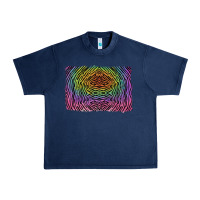 Navy colorful zebra background Urban Heavy Tee - RanaPortraitStore