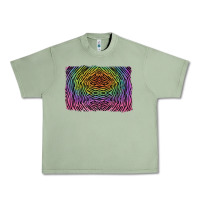 Oil Green colorful zebra background Urban Heavy Tee - RanaPortraitStore