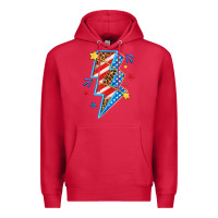 Cardinal America lightning bolt Premium Hoodie - texasbilliewilder