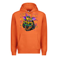 Carrot mardi gras mask dachshund puppy Premium Hoodie - RanaPortraitStore