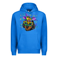 True Royal mardi gras mask dachshund puppy Premium Hoodie - RanaPortraitStore