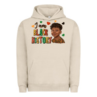 Pigment French Oak i am black history afro black boy child juneteenth Urban Hoodie - texasbilliewilder