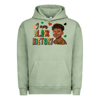 Pigment Oil Green i am black history afro black boy child juneteenth Urban Hoodie - texasbilliewilder