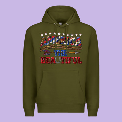 America The Beautiful Premium Hoodie Designed By Texasbilliewilder
