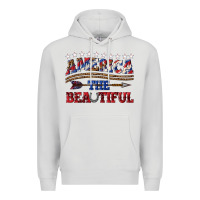 Dove Grey America the beautiful Premium Hoodie - texasbilliewilder