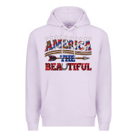 Lilac America the beautiful Premium Hoodie - texasbilliewilder