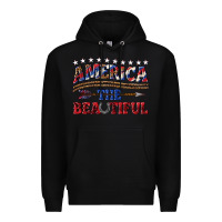 Black America the beautiful Premium Hoodie - texasbilliewilder