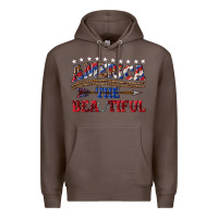 Coffee America the beautiful Premium Hoodie - texasbilliewilder