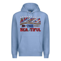 Colony Blue America the beautiful Premium Hoodie - texasbilliewilder