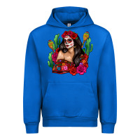 Cobalt mexico girl Urban Hoodie - Zillion Design Studio