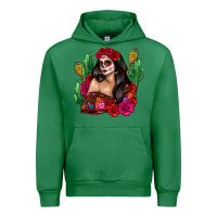 Emerald mexico girl Urban Hoodie - Zillion Design Studio